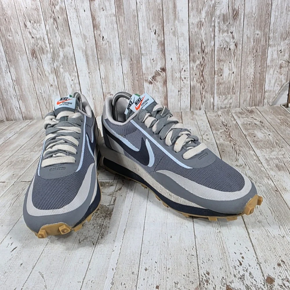 Nike LDWaffle Sacai Clot Grey Gum Mens Sneakers DH3114-001 Size 8